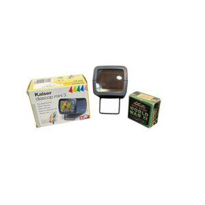 VTG Kaiser Diascop Mini 3 Slide Viewer With Authentic World War II Battle Slides